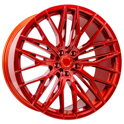 Süßigkeits-rote multi Speiche Lexani Aries Wheels Monoblock Offset 0-80mm