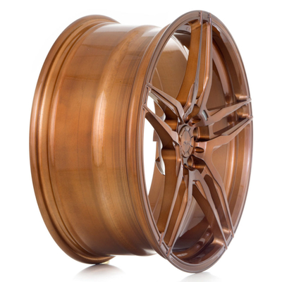 6061-T6 Bronze-Ferrari schmiedete Räder