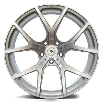 Geringe Lautstärke bürstete silberne tiefe konkave geschmiedete Räder 6061-T6 Monoblock