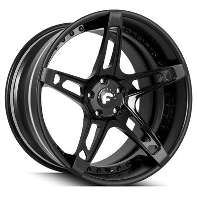 Monoblock 3PC Matt Black Forgiato Forged Wheels Affilato-Ausführungssteuersprache