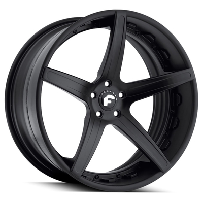 6061-T6 Forgiato Aggio-ECL Gloss Black Schmiedefelgen Offset 60mm 80mm