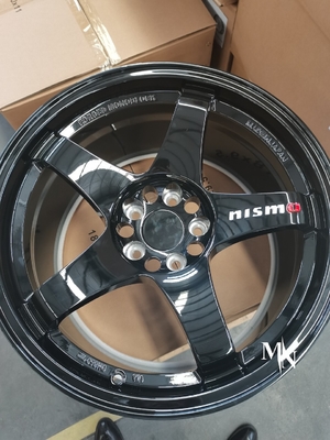 Strahlen Volk Nissan Skylines GT-r R34 R33 R32, das geschmiedete Räder Nismo LMGT4 läuft