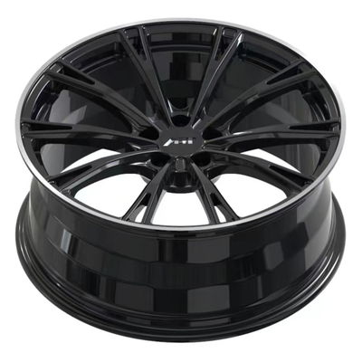 Glatte schwarze Audi Forged Wheels 6061-T6 Aluminiumlegierung ABT Sportsline GR-f