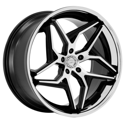 Lexani Spyder schmiedete Räder mit Aluminiumlegierung des Glanz-Schwarz-6061-T6