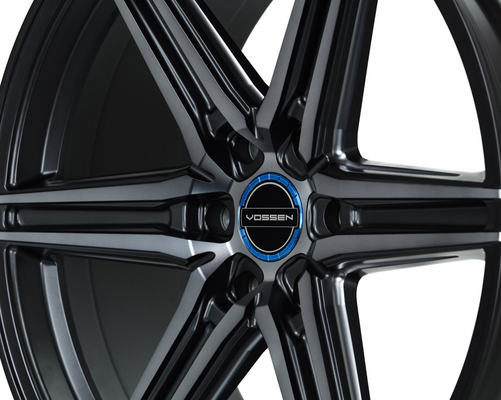 Hochglanz schwarz getönte Vossen HF6-2 Schmiedefelgen für Ford F-150 Raptor Escalade