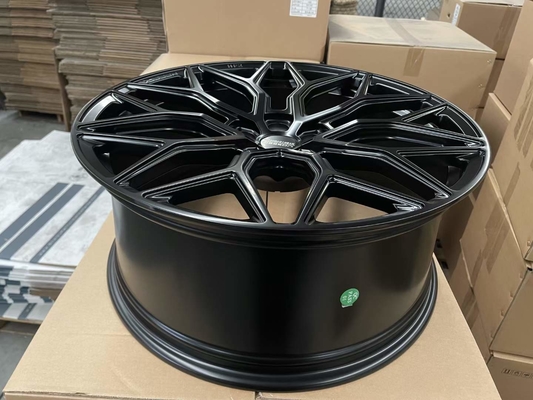 Satin-schwarze geschmiedete Räder Vossen HF-2