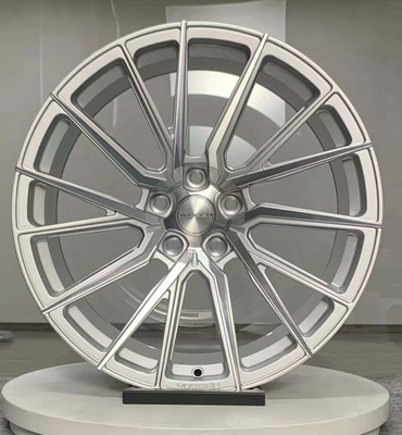 Silber polierte Vossen HF-4T Schmiedefelgen für Audi RS4 A6