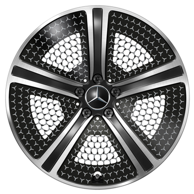 5-Spokes EQE V295 Schwarzes hoher Sheen Mercedes Benz Forged Wheels 20 Zoll