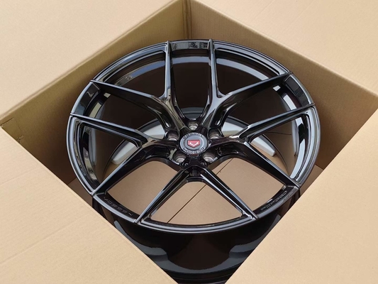 Vossen S21-01 schmiedete Räder gebürstetes schwarzes Gesicht