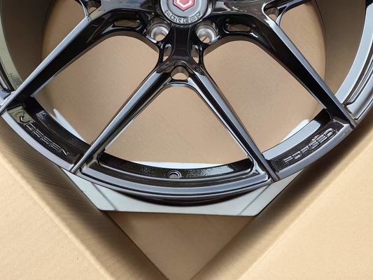 Vossen S21-01 schmiedete Räder gebürstetes schwarzes Gesicht