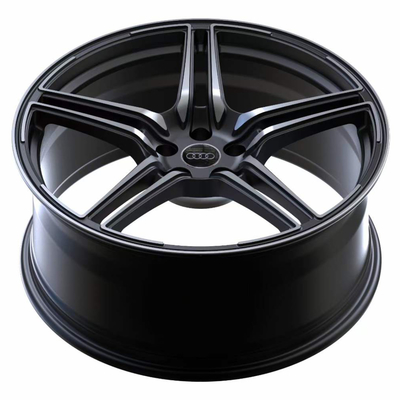 21" mystischer schwarzer Leichtmetallrad-Radsatz ABT FR20 für Audi A6