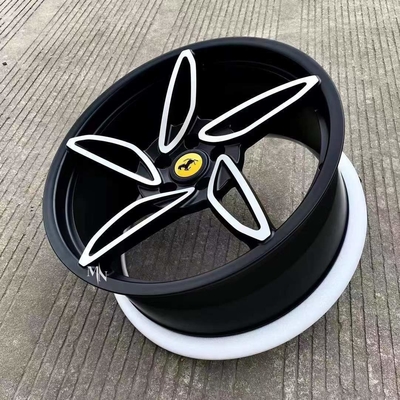 5 Speichen Ferrari schmiedeten Räder für 458 das 488 Spinnen-kundenspezifische Ende