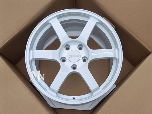 Volk, das SAGA TE37 über S Schlag weißes 18X9.5 +38 +45 5x114.3 5X120 läuft