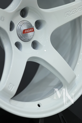Custom geschmiedet Nismo Strahlen 57CR Räder 370Z 350Z Clubsport Weiße Felgen