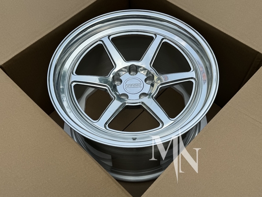 5x112 5x120 Custom Kansei Felgen Tandem Corsa Roku Silber Gunmetal 350Z 370Z Legierungsräder