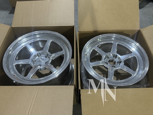 5x112 5x120 Custom Kansei Felgen Tandem Corsa Roku Silber Gunmetal 350Z 370Z Legierungsräder