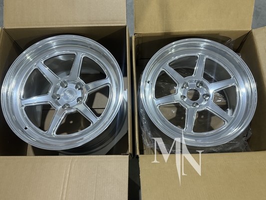 5x112 5x120 Custom Kansei Felgen Tandem Corsa Roku Silber Gunmetal 350Z 370Z Legierungsräder