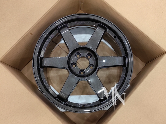 Volk Racing TE37 SL Räder Schwarze Ausgabe III 4x100 5x120 18 19 20 Zoll benutzerdefinierte doppelte schwarze Felgen