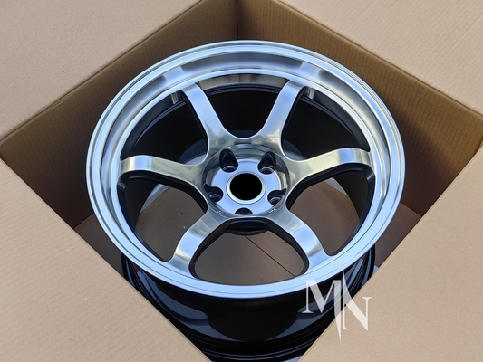 Advan R6 Räder für Nissan GTR R32 R33 R34 R35 18 19 20 Zoll Schwarze Auflage Legierung Felgen