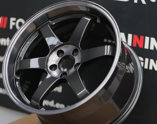 Rays Volk Racing geschmiedete Räder Te37 SL Doppel-Schwarz-Tiefe Schüssel