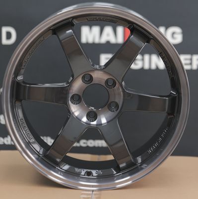 Rays Volk Racing geschmiedete Räder Te37 SL Doppel-Schwarz-Tiefe Schüssel