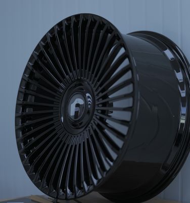 Schwarz Forgiato Trimestre geschmiedete Räder für Rolls Royce Range Rover Mercedes Benz S-Klasse