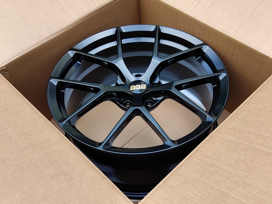 BBS Fi-R Satin schwarze Räder 6061-T6 Aluminiumlegierung geschmiedete Räder