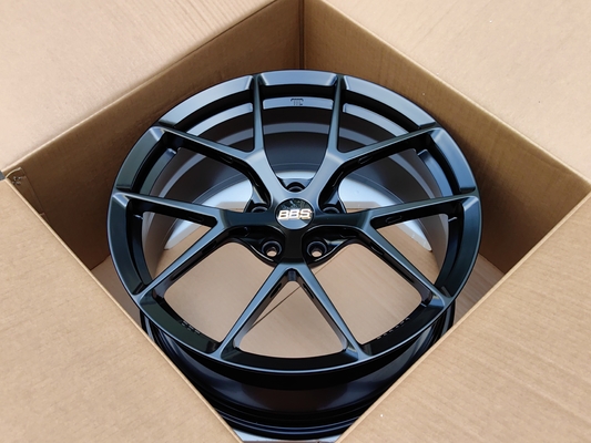 BBS Fi-R Satin schwarze Räder 6061-T6 Aluminiumlegierung geschmiedete Räder